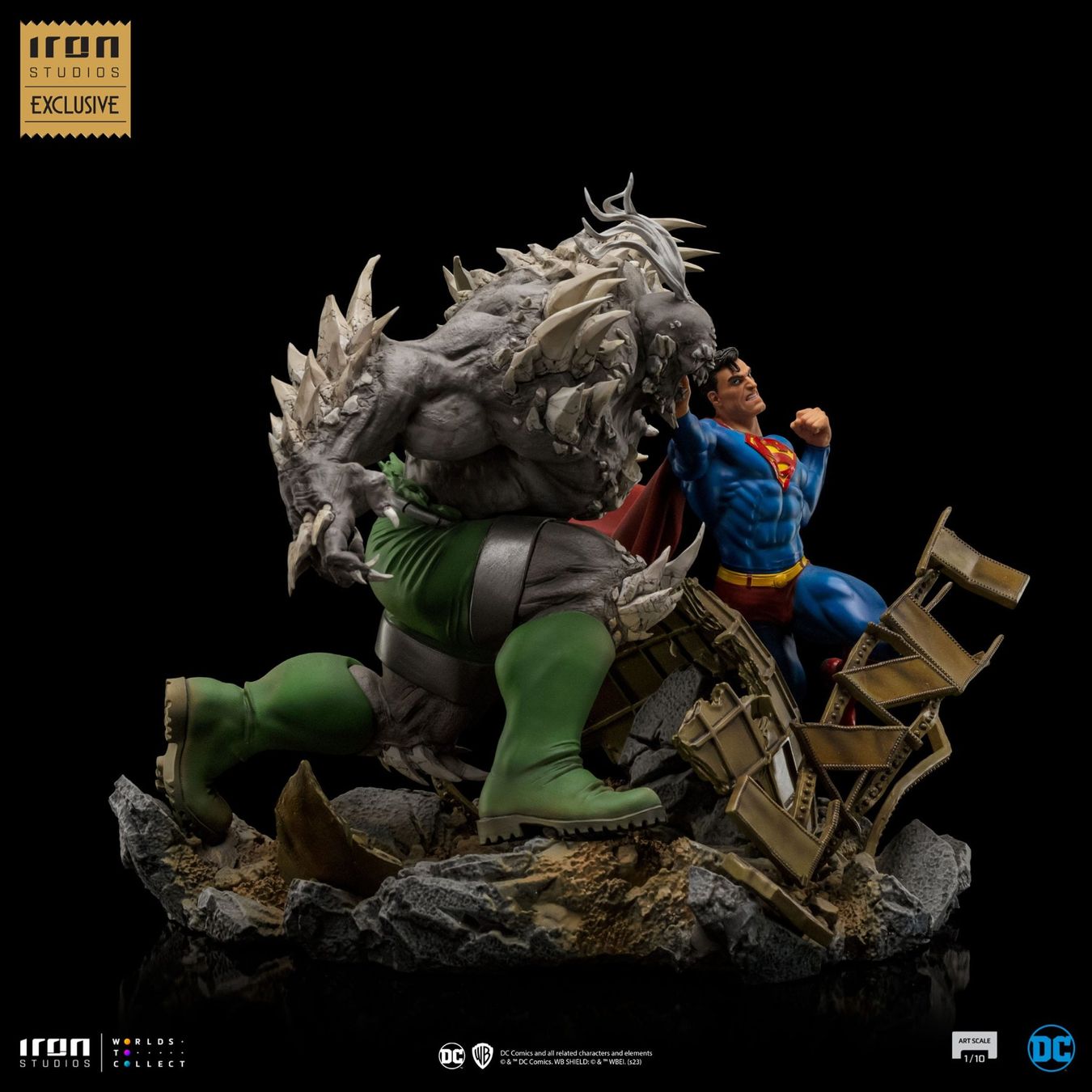 Figurines: DC Comics 1/10 Superman vs Doomsday heo EU Exclusive 30 cm – Neuf avec emballage d'origine à St-Imier par ATTAKSHOP 2