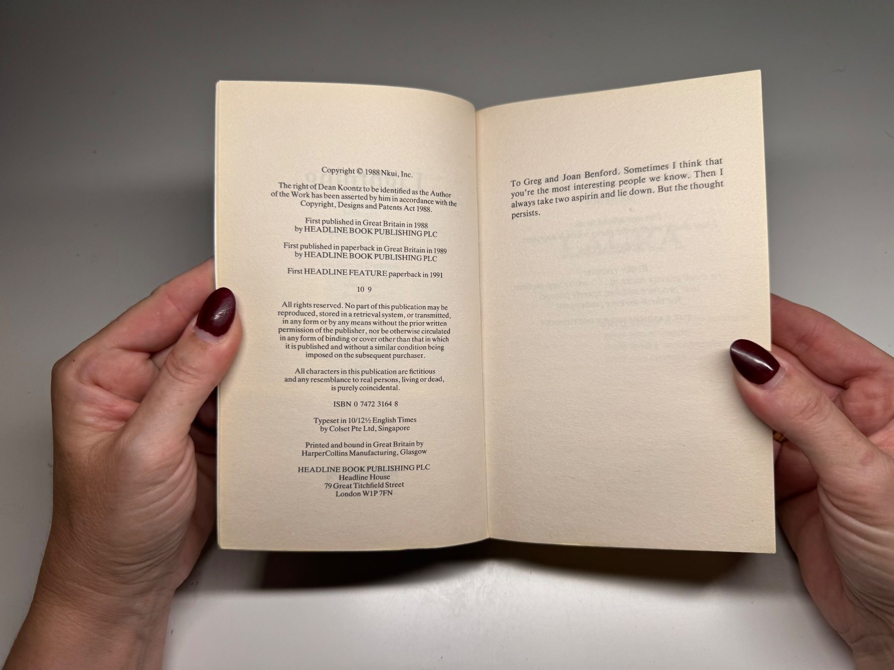 Libri: NOVEL: Dean Koontz, Lightning – Usato da Grosswangen venduto da English_books 2