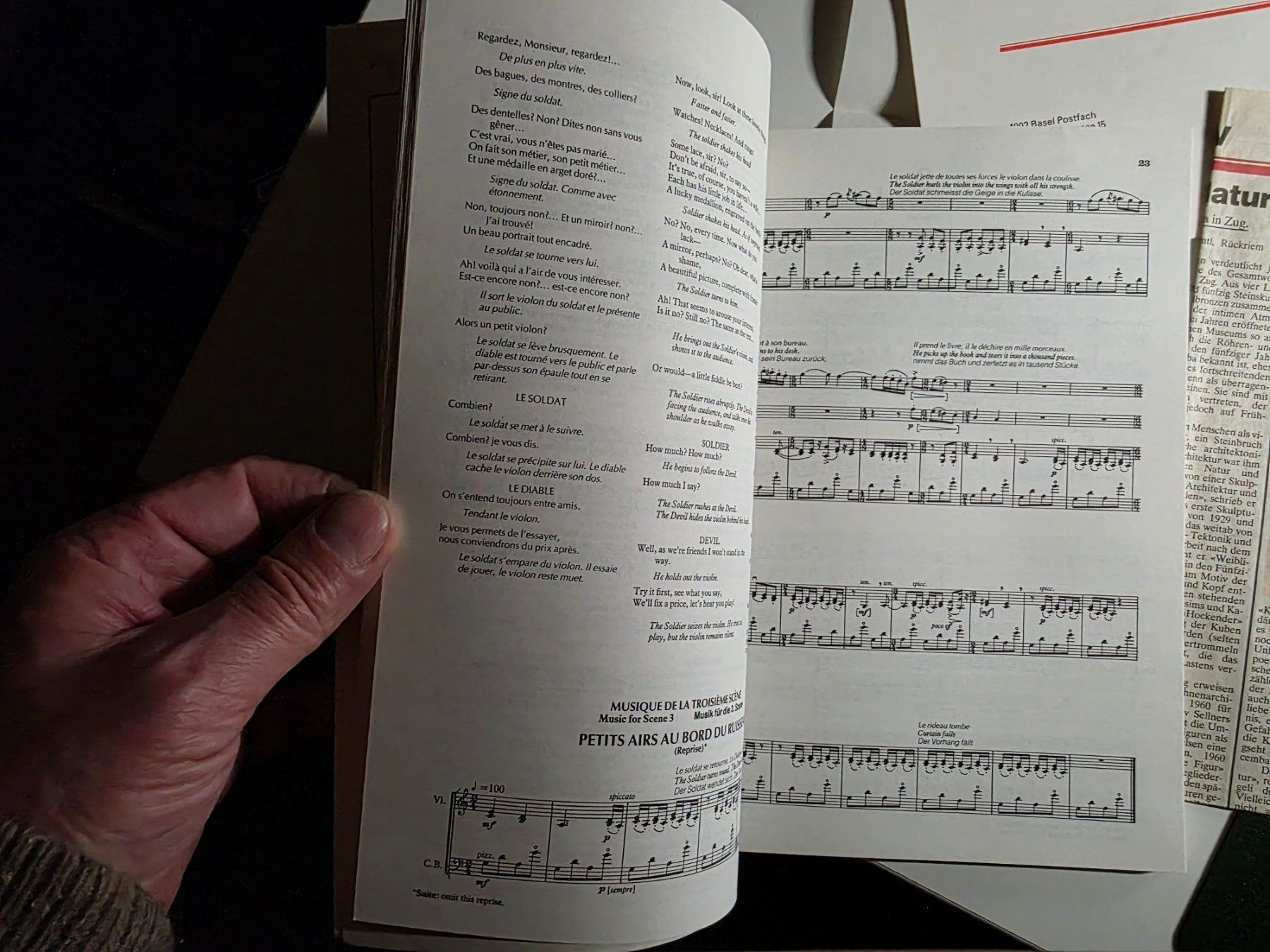 Libri: Histoire Du Soldat - Stravinsky - Ramuz - 1987 – Usato da Walterswil BE venduto da Lonitti 3