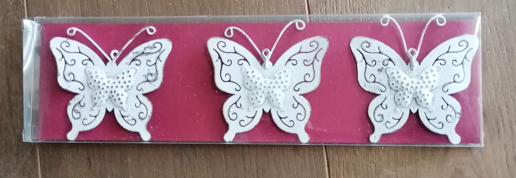 Tutte le decorazioni: 3 Schmetterling Metall Chabby chic  Deko – Nuovo (secondo la descrizione) da Schwarzenegg venduto da musi09