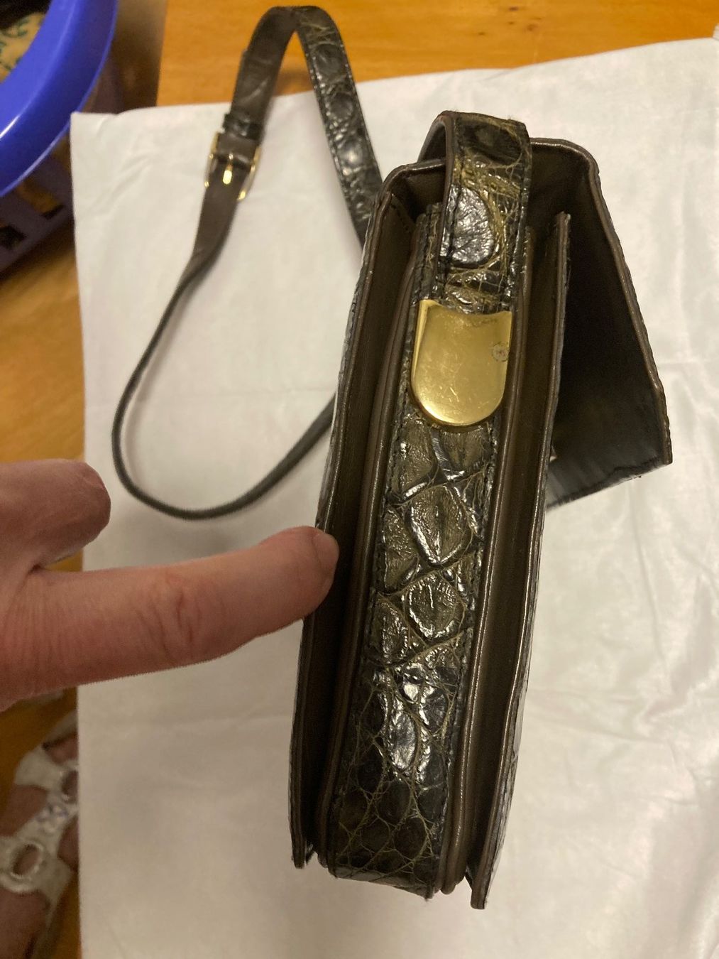Taschen für Damen: Vintage Kroko-Tasche, seltenes Modell – Gebraucht aus rheineck von norwegianwood52 7