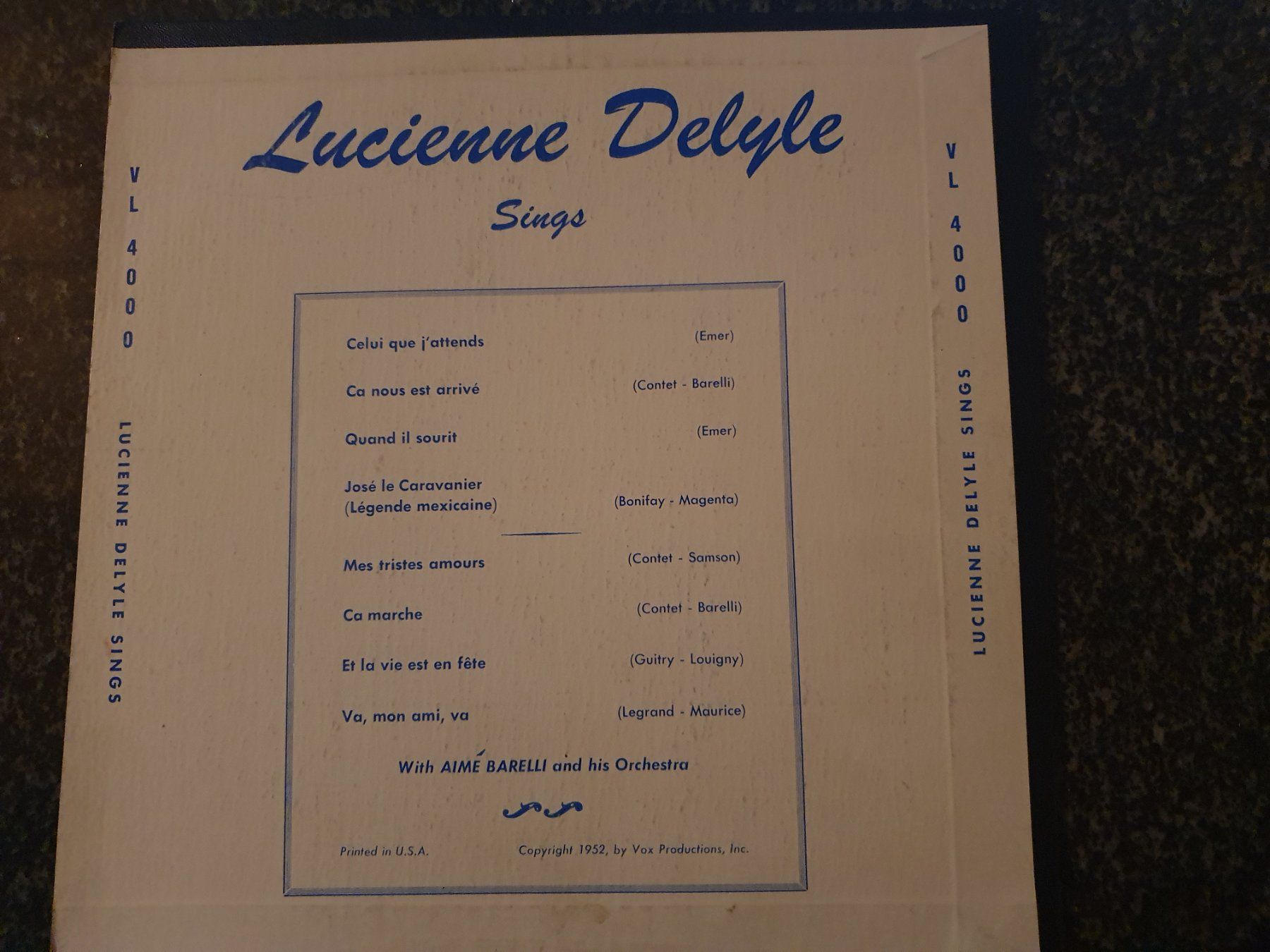 Vinyles: Schallplatte- Lucienne Delyle – D'occasion à Grandval par JeroenK 1