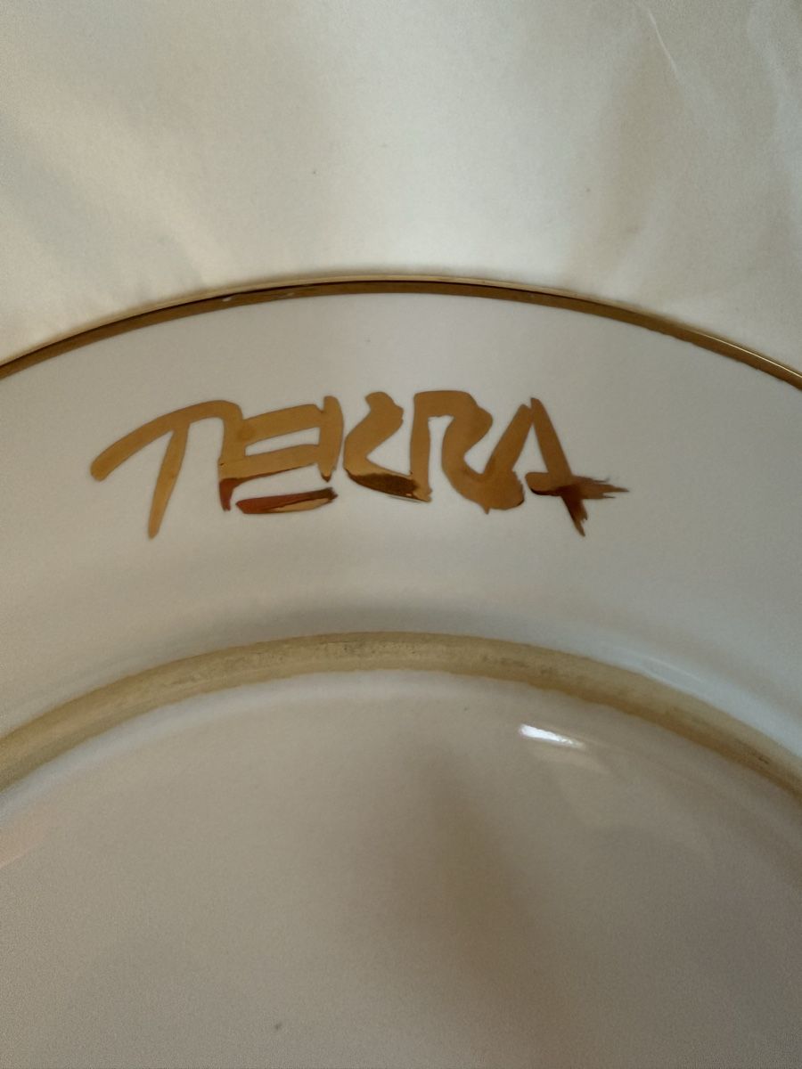 Teller: 5x Terra Keramik Winterthur Teller mit echt Gold Rand – Gebraucht aus Winterthur von ninanill 1