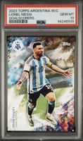 2023 Topps Argentinia W/C Lionel Messi PSA 10 - Rarität