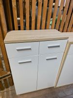 Weisses Sideboard mit Holzplatte, Top Zustand!