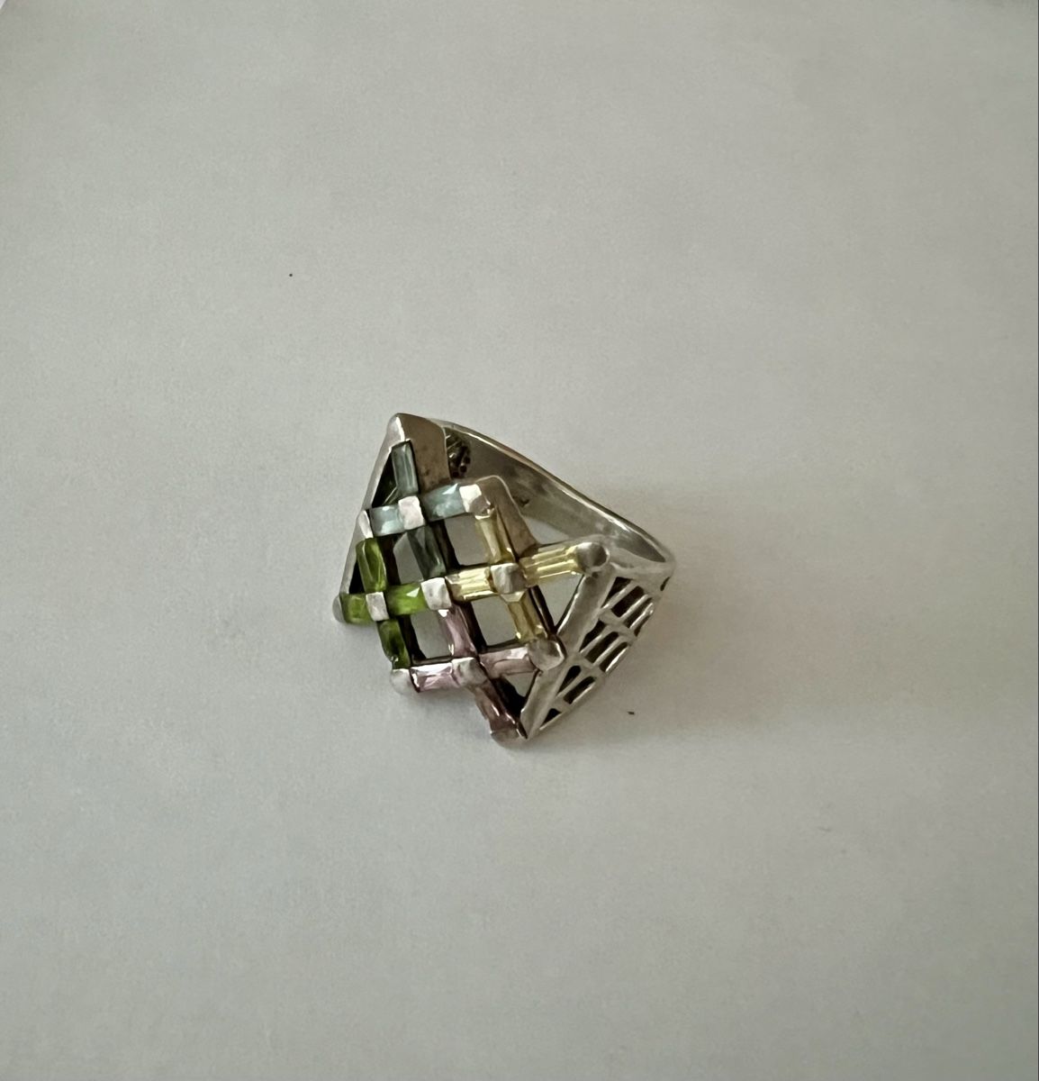 Bagues: Spezieller Ring 925 Silber mit Steinen – D'occasion à Wabern par La-Vitrine 6