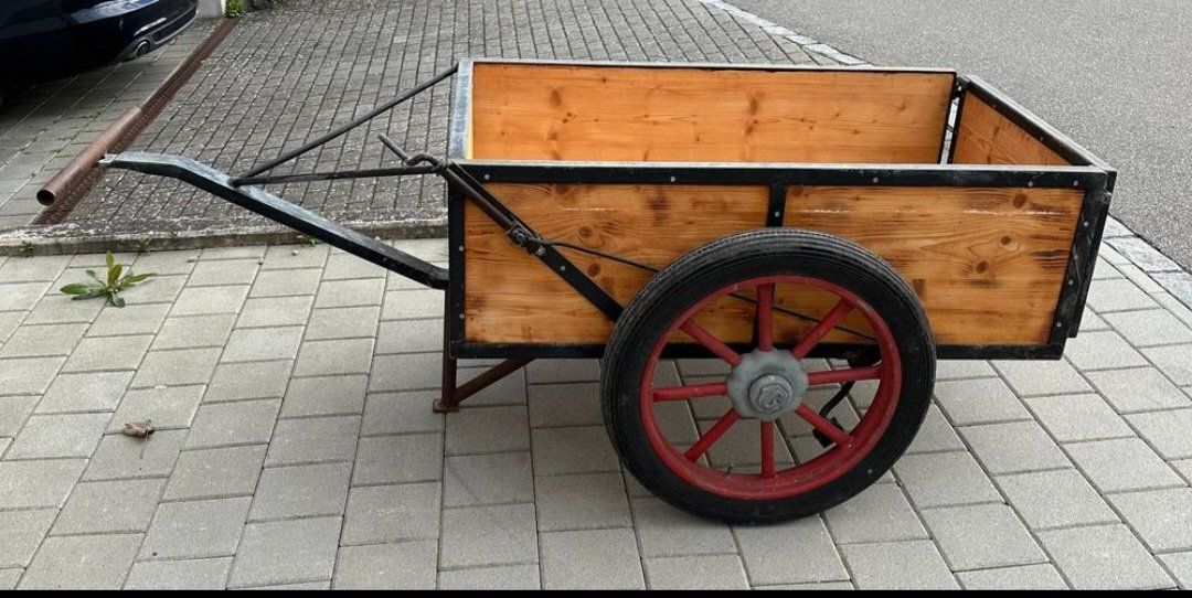 Carriole: Einachsiger stabiler Handwagen mit Gummireifen – Usato da Winterthur venduto da ytog666 3