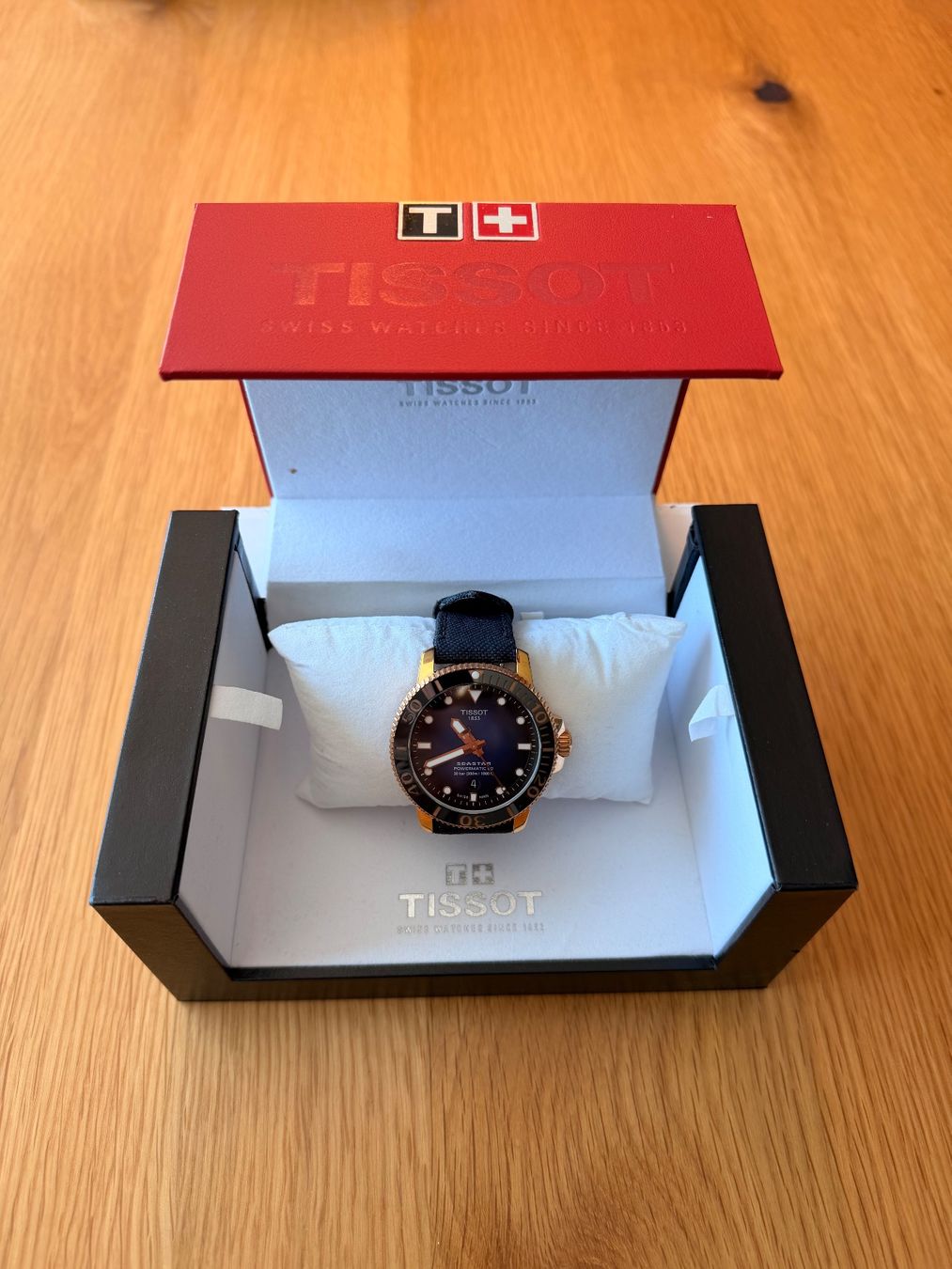 Tissot Orologi: TISSOT SEASTAR Powermatic 80 Gold – Usato da Birmenstorf AG venduto da Beni123456789 1