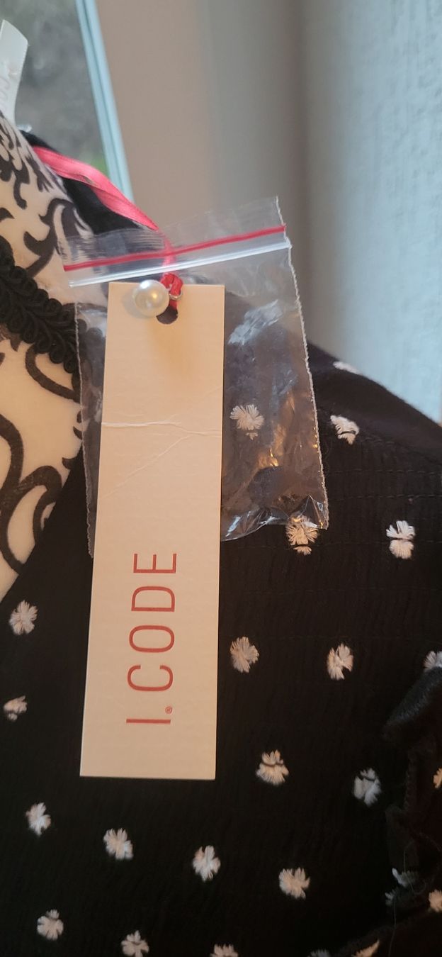 Vestiti: Robe noire à pois blancs I.Code taille 36 NEUVE – Nuovo e nell'imballaggio originale da la tour de peilz venduto da alegre02 2