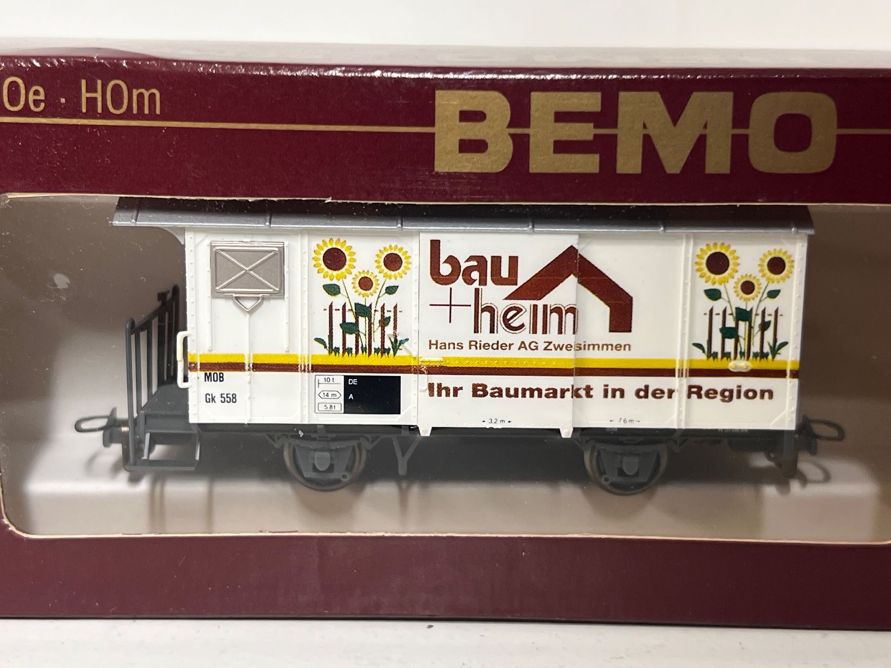 Bemo Modellini di ferrovie: Bemo 2274 320 MOB Gk 558 bau & heim – Nuovo e nell'imballaggio originale da Neuenhof venduto da ludovicco 1