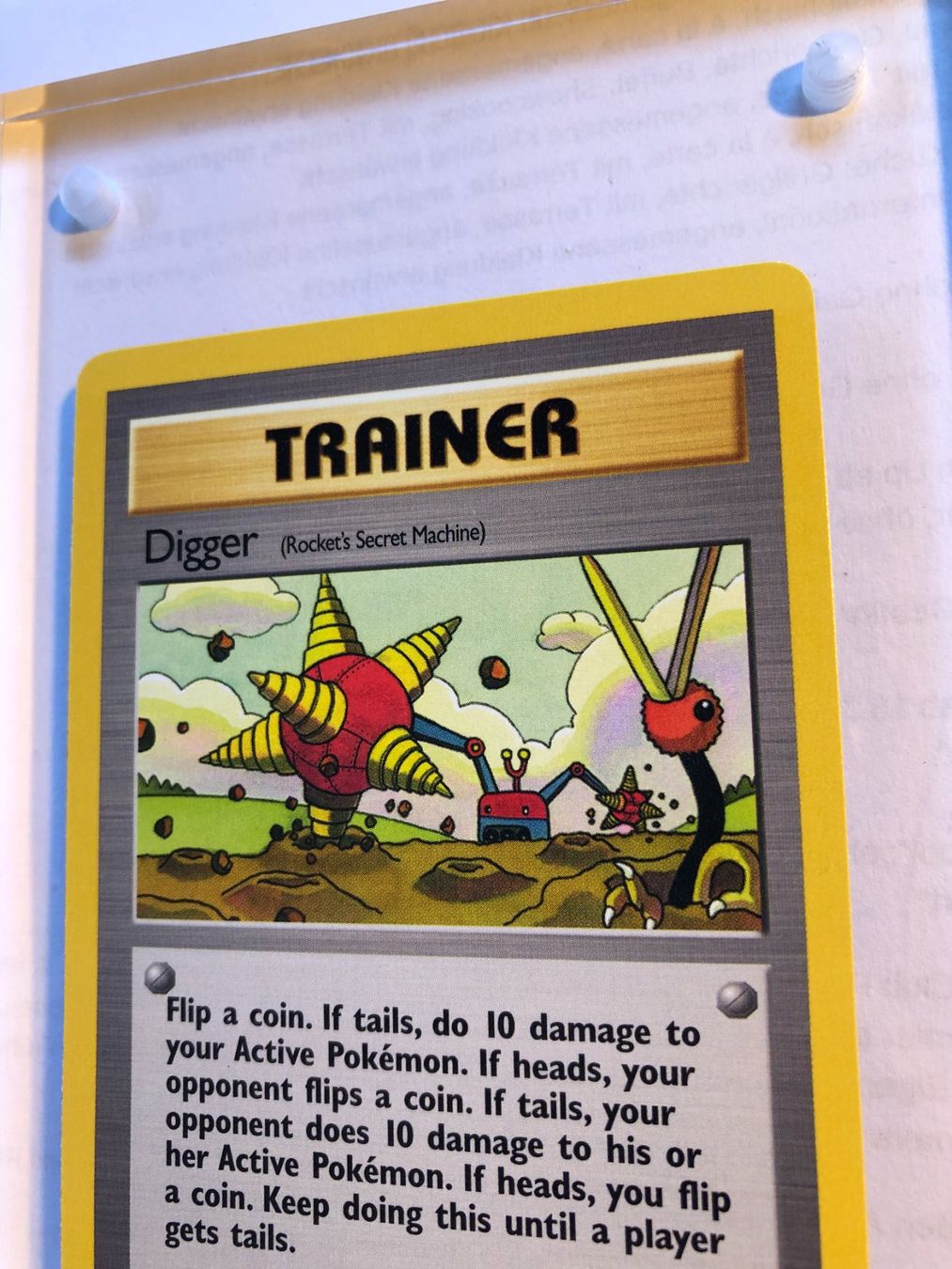 Sammelbilder & Trading cards: Digger 1st (unc.) Team Rocket - MINT - ab 1.- – Gebraucht aus Giubiasco von dan_pr8b 3
