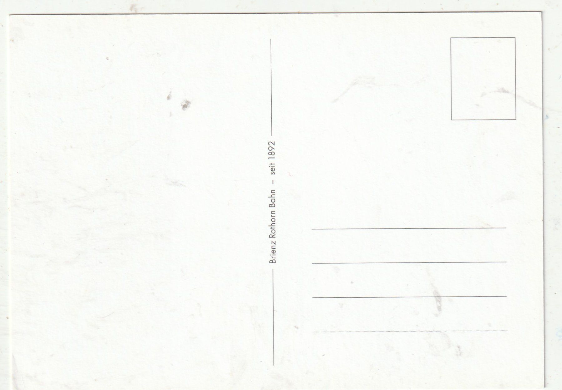 Cartoline postali: Brienzer Rothornbahn  Werbekarte – Usato da Lumbrein venduto da made02 1