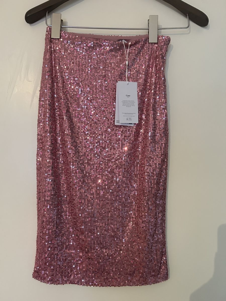 Vero Moda Gonne: Paillettenrock rosa – Nuovo e nell'imballaggio originale da Wettingen venduto da sar_k7hg