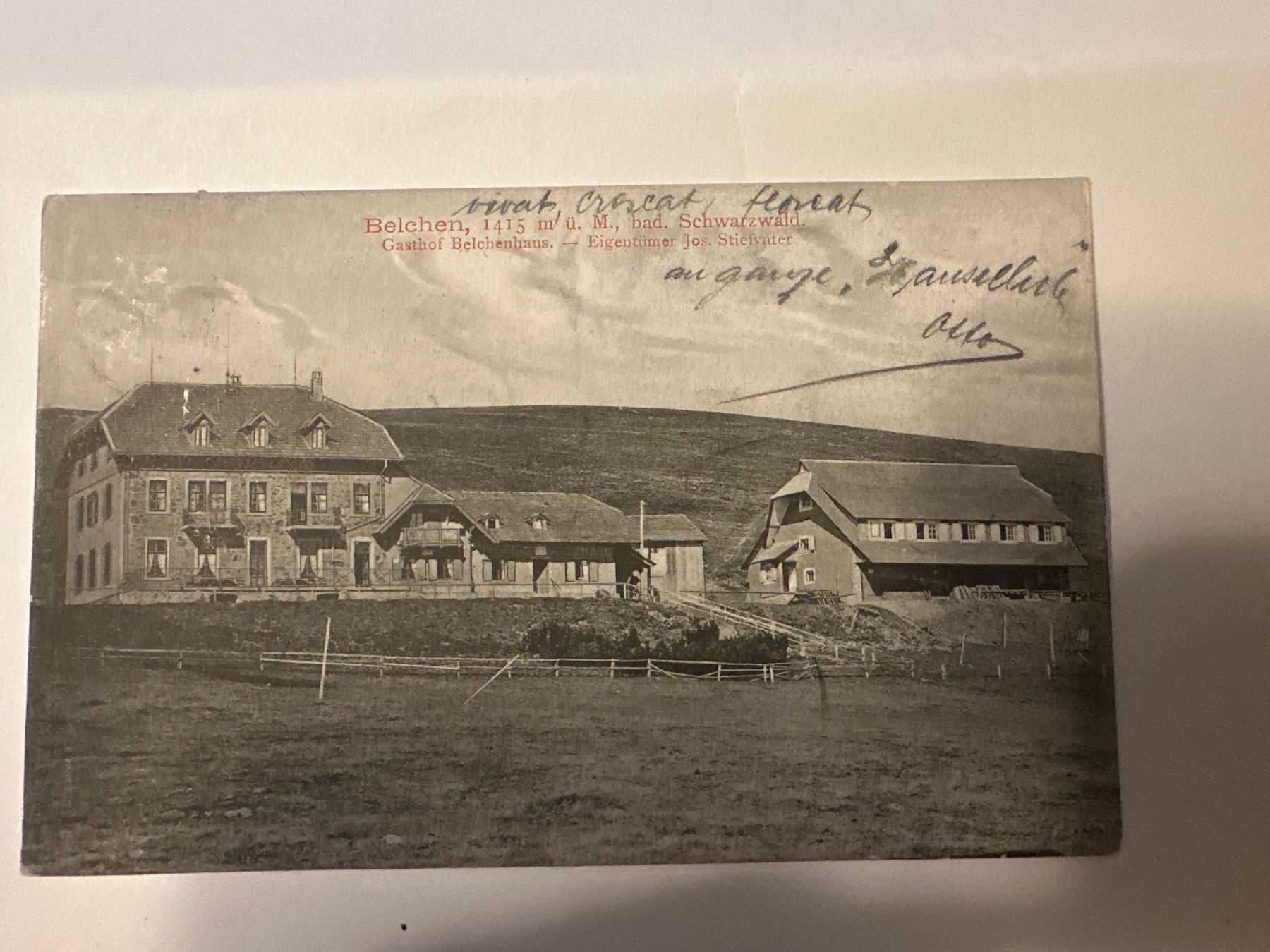 Ansichtskarten: Alte Ansichtskarte Belchen Schwarzwald, ca. 1930 selte – Gebraucht aus Frauenfeld von aluma14