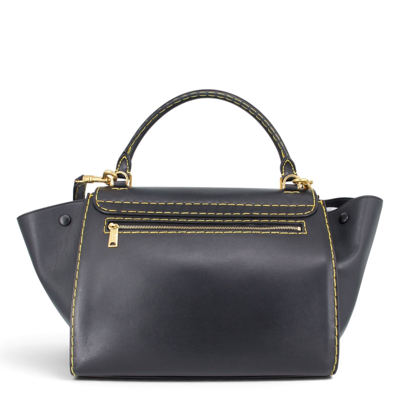 Celine Borse da donna: Céline Trapèze schwarz/gelb – Usato da Binningen venduto da Designerlabels 3