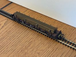 e1727: Rungenwagen mit Ladung (Spur N)