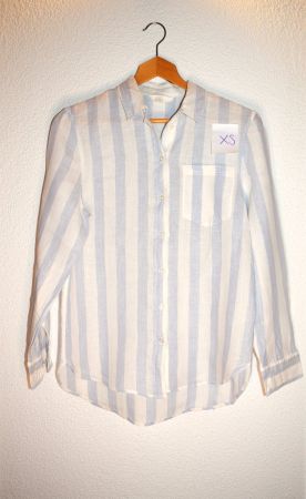 Gestreifte Bluse in XS - Leinen