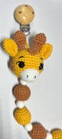 Amigurumi Giraffen Schnullerkette Handgemacht (32 cm)