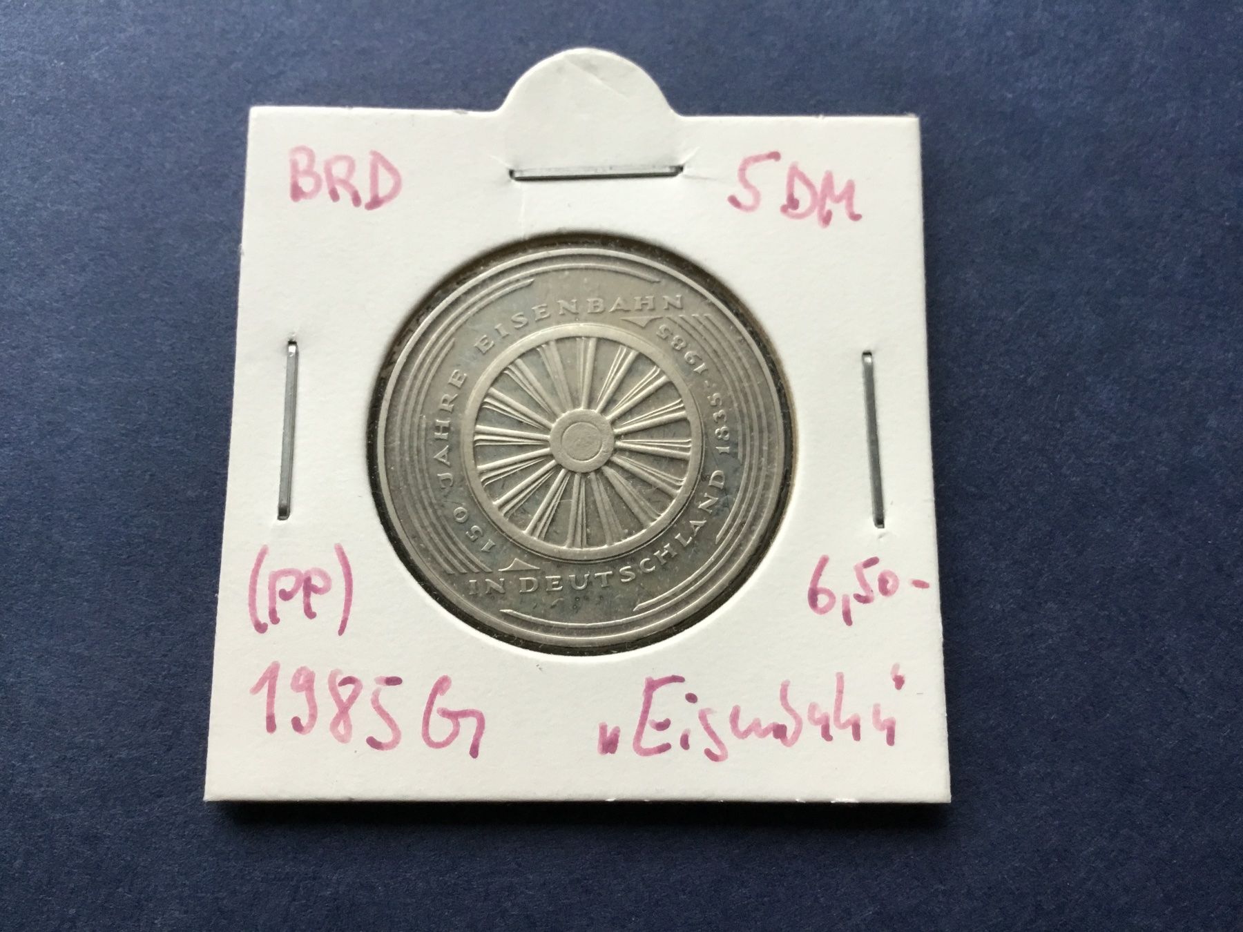 Tutti le monete: Deutschland,5 DM 1985 G. – Usato da St. Margrethen SG venduto da alfapeugeot10 2
