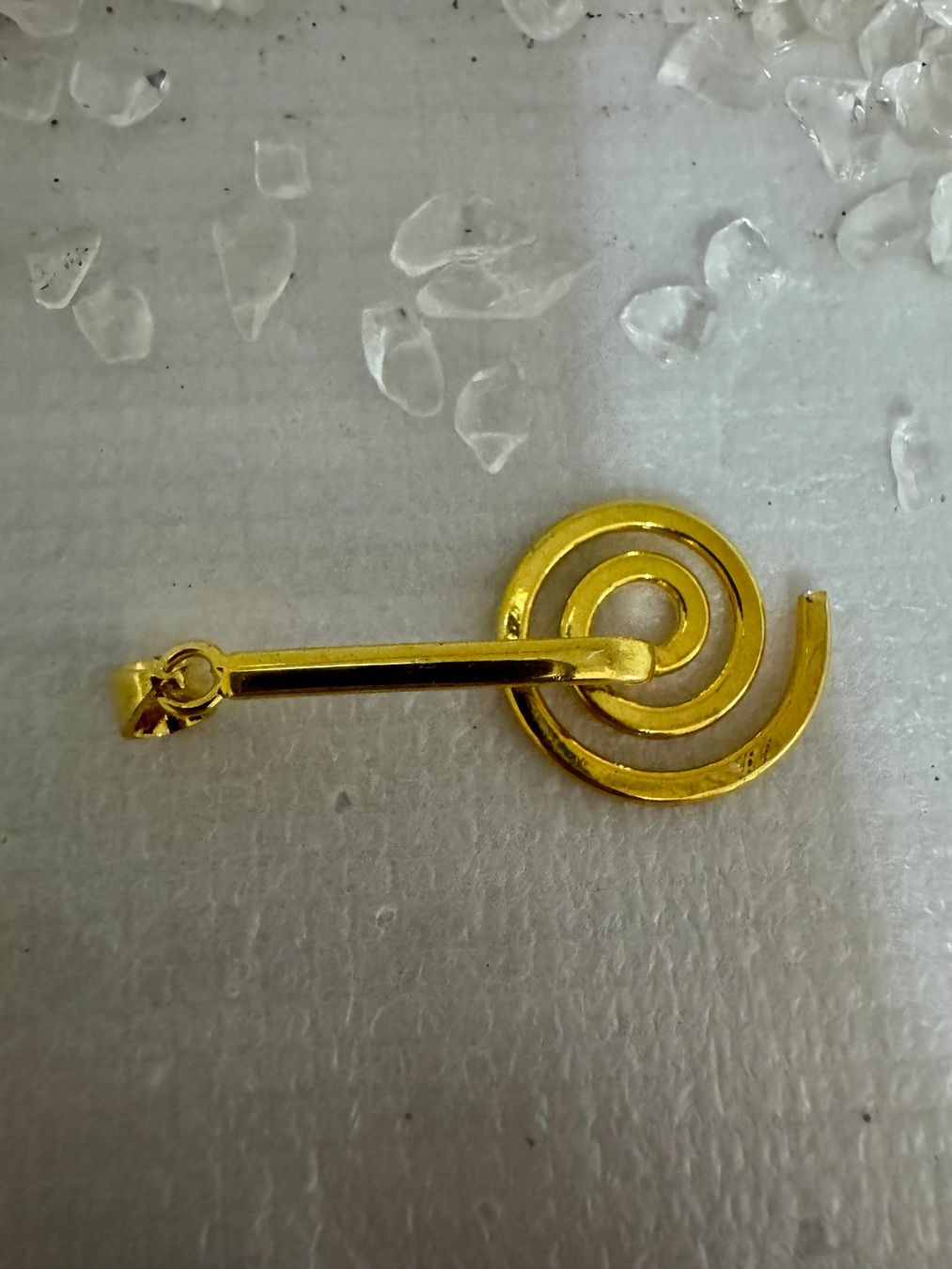Ciondoli: Donuthalter gold Spirale für Pi -Scheibe – Nuovo (secondo la descrizione) da Biberist venduto da tl-schmuck 1