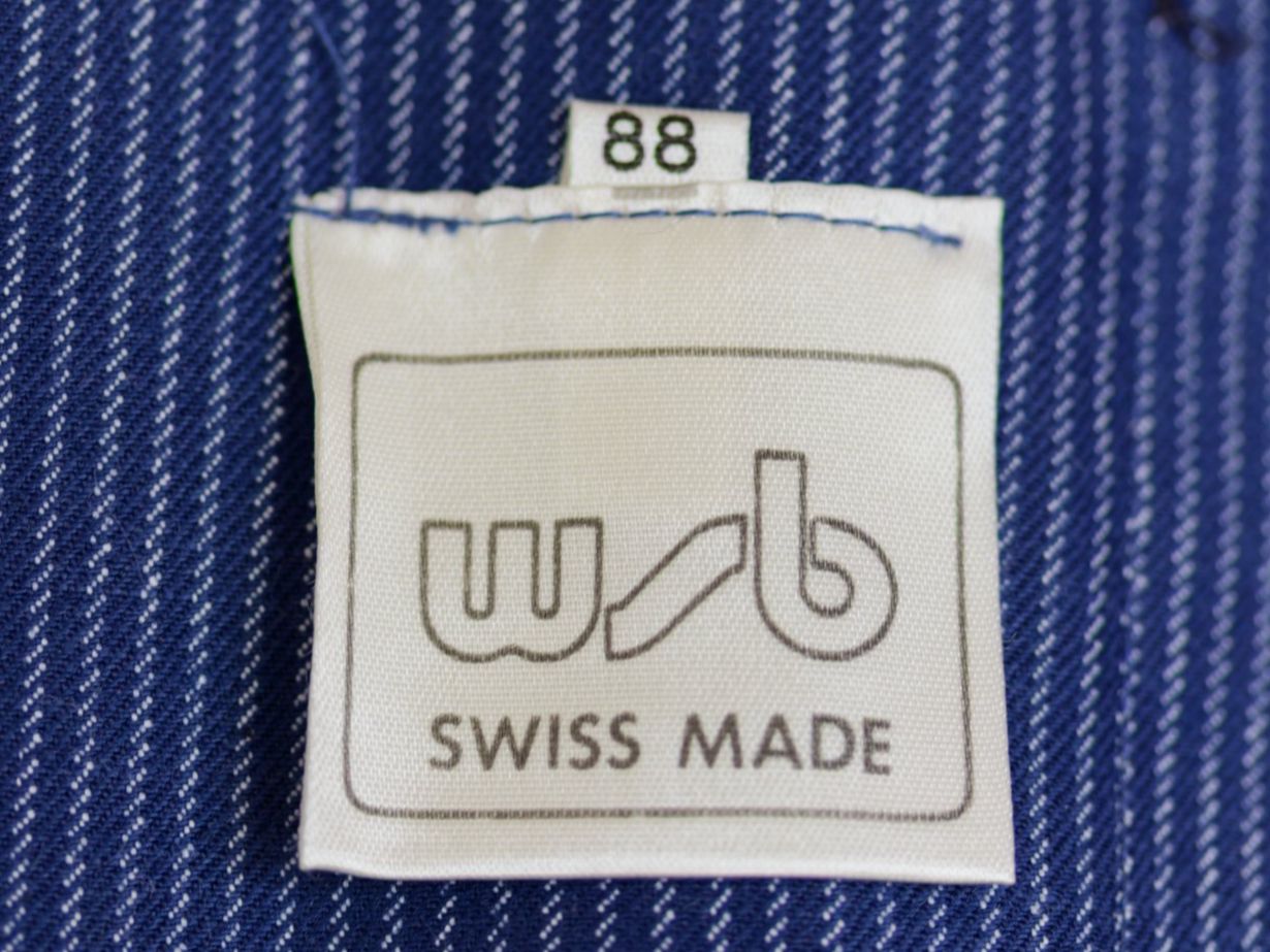 SBB/CFF/FFS Uniformi: Veste de mécanicien SBB CFF FFS rayée bleue – Nuovo (secondo la descrizione) da Grolley venduto da Nousty 2