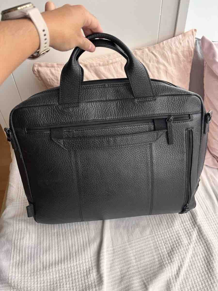 Koffer & Taschen: Laptoptasche schwarz echt Leder – Gebraucht aus Zürich von Tcmel 4