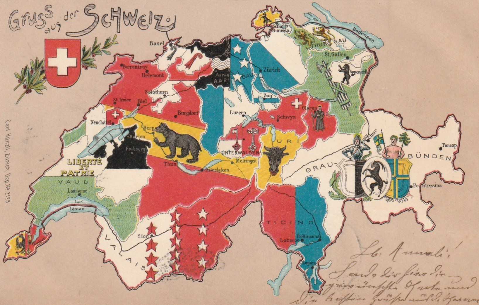 Cartoline postali: Gruss aus der Schweiz – Usato da Rorschacherberg venduto da fratovi2