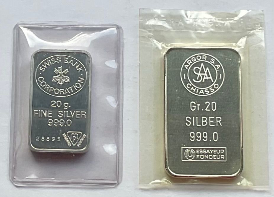 VIGAN Silberbarren Ag9999 – Hochrein 1 X 20 G, Für Schmuckherstellung & Sammlung, Feinsilber Rohstoff