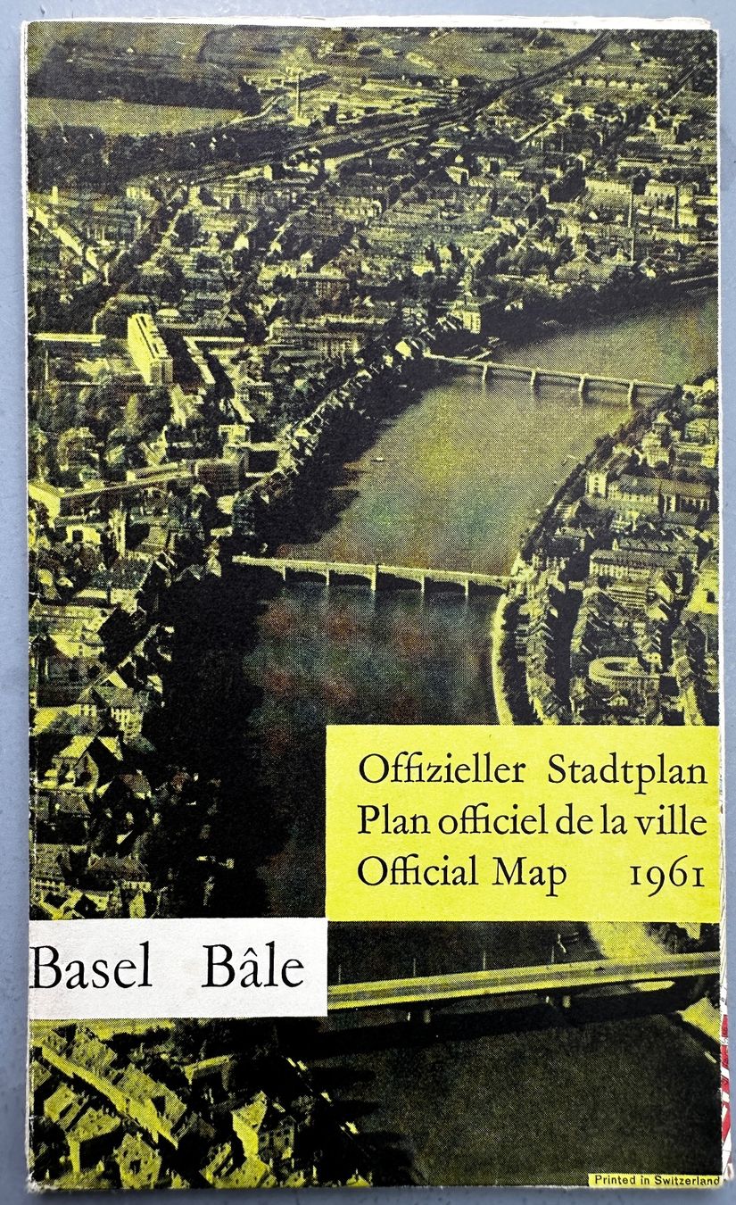 Landkarten & Atlanten: Offizieller Stadtplan Basel Bâle 1961 – Gebraucht aus Zürich von allp