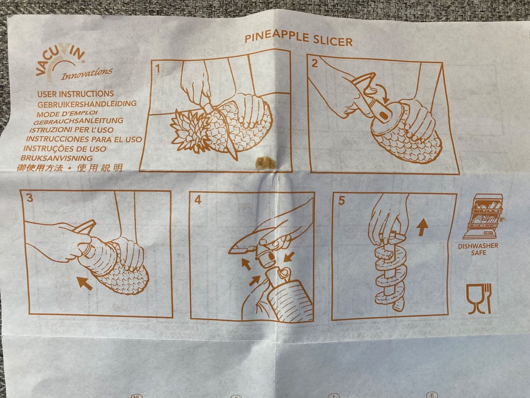 Vacu Vin Elettrodomestici da cucina: Ananas Schäler & Ausstecher – Usato da Seuzach venduto da foifer 6