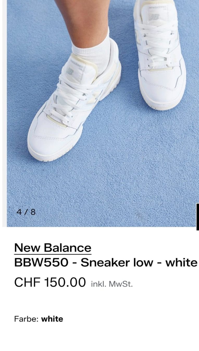 New Balance Scarpe da donna: NEW BALANCE 550 white GR 40 – Nuovo (secondo la descrizione) da Subingen venduto da Lennox31 1