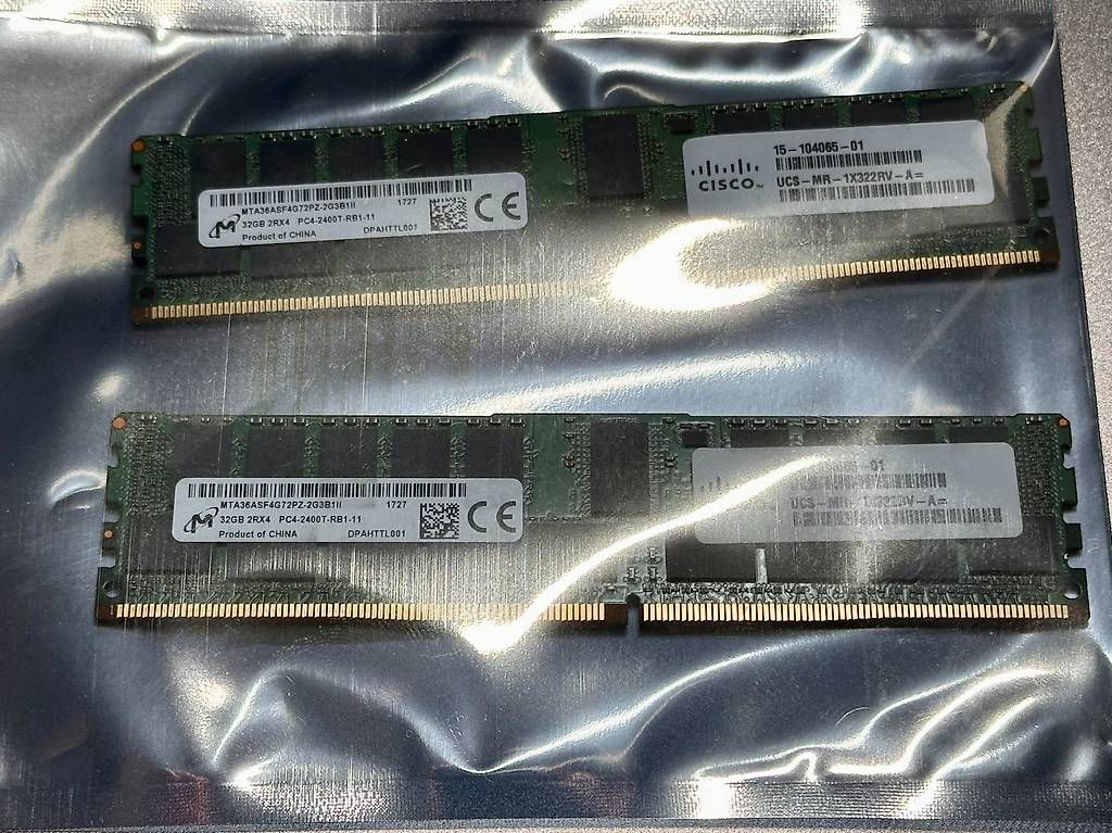 Memory / RAM: Micron 64GB DDR4 ECC RDIMM Server RAM | MTA36ASF4G72PZ-2G3B1 – Gebraucht aus Horn von Sevi_Buehler 1
