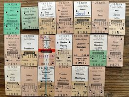 20 Top Billette, SBB, Tickets Edmondsche Kartonbillette