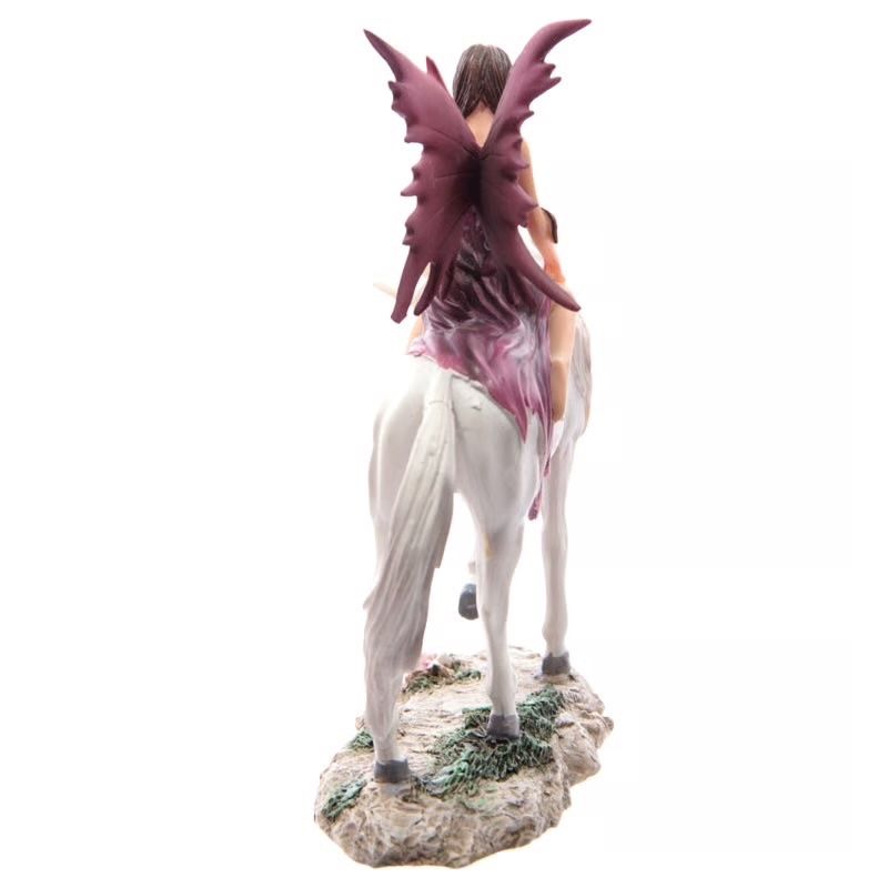 Statuette: Märchenfee auf weissem Einhorn reitend - violett – Nuovo e nell'imballaggio originale da Menzingen venduto da fairy123 3
