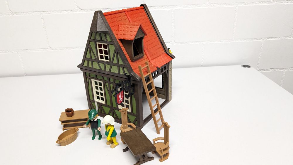 PLAYMOBIL SYSTEM 3440, Maison Du Tailleur, Moyen Age, Château Fort