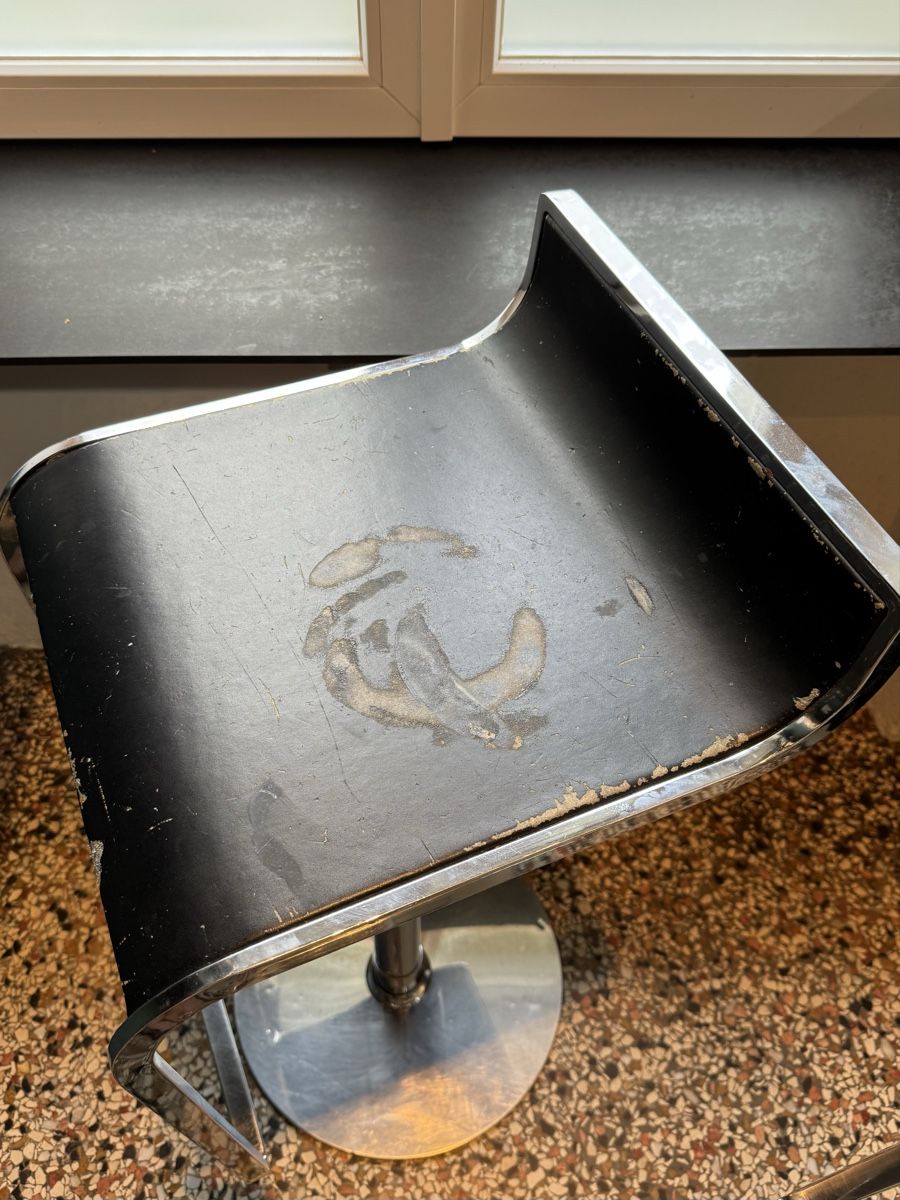 Sgabelli: 2 Barhocker Metall / Leder, schwarz – Usato da Olten venduto da mbeausbs 4