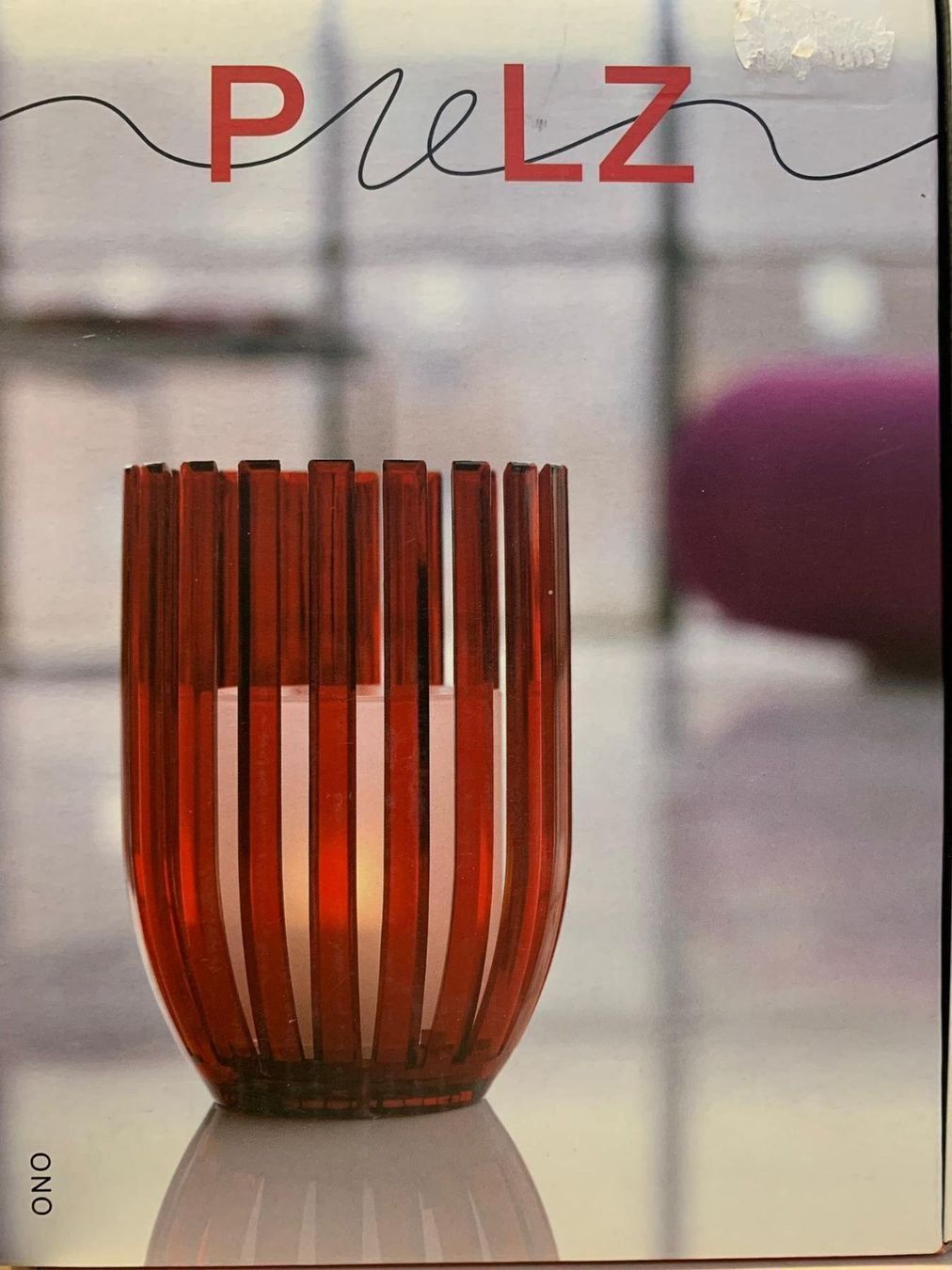 Portacandele: Pulz "ONO" Kerzenläuchter rot – Nuovo e nell'imballaggio originale da Reinach AG venduto da evimshop