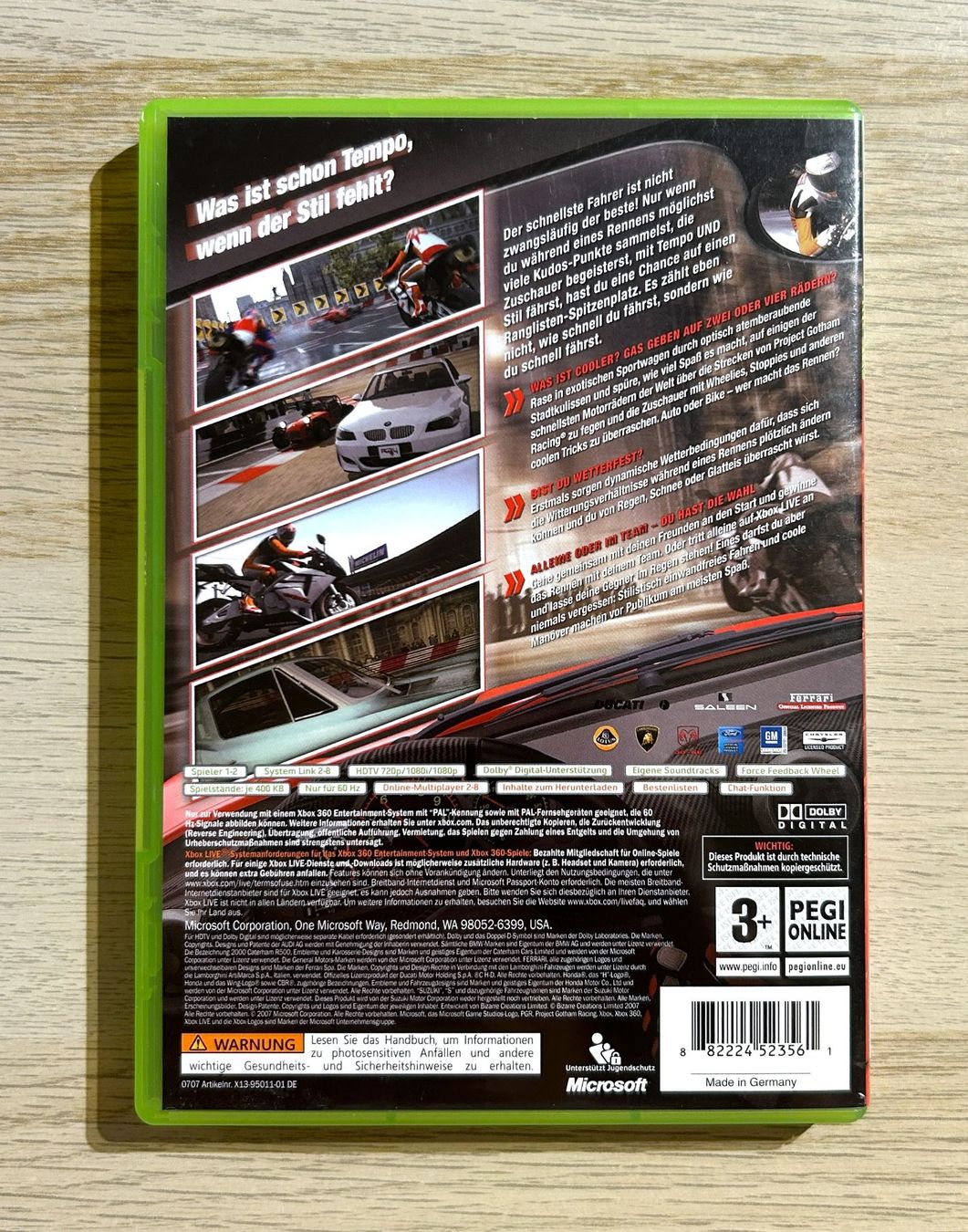 Microsoft Giochi: Project Gotham Racing 4 Xbox 360 – Usato da St. Gallen venduto da Alpine.Arcade 1