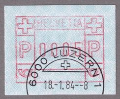 ATM 6/6lllb_ERSTTAG NEUES SYNTHETIK-FARBBAND_18.1.84 LUZERN!