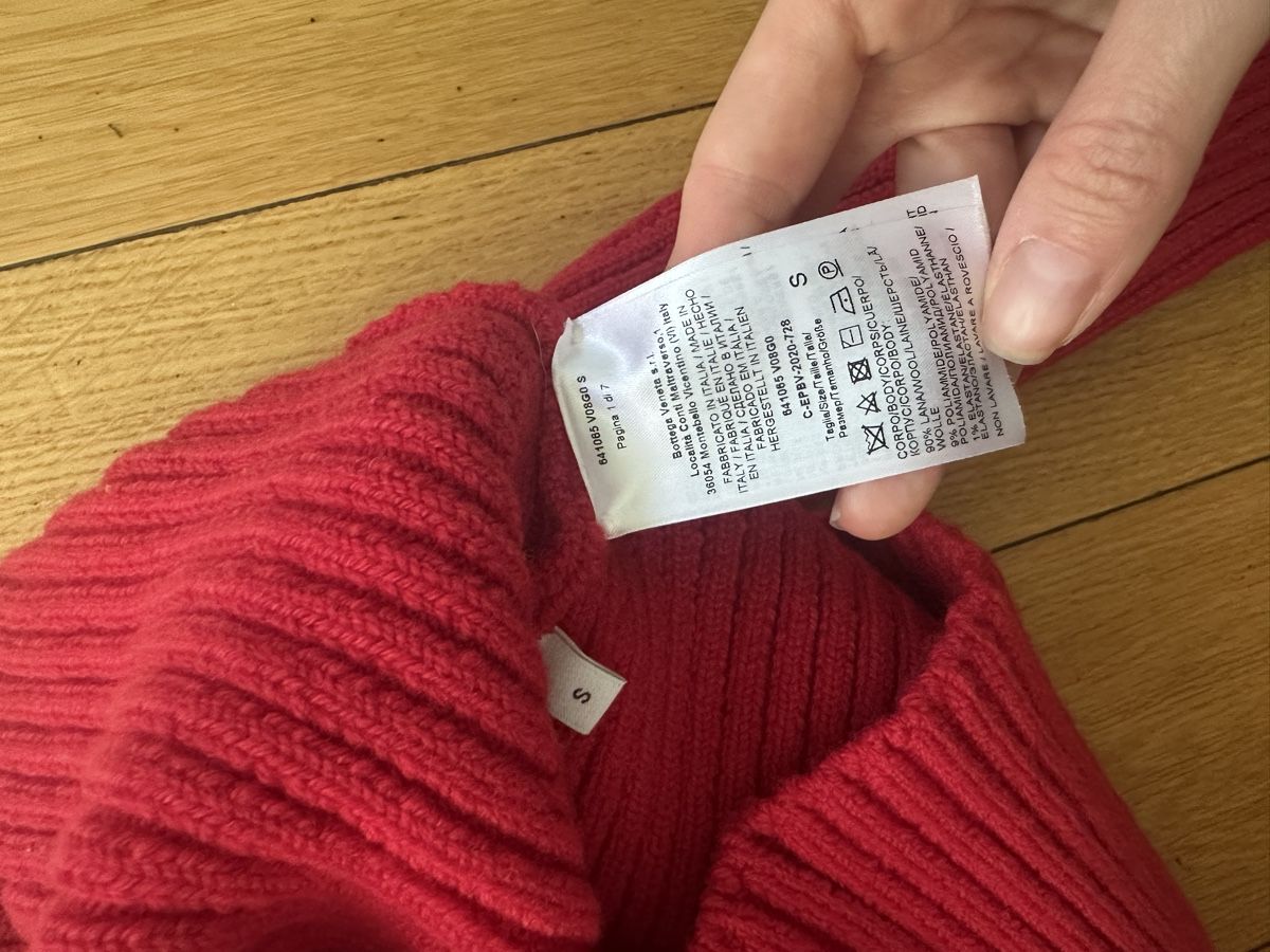 Bottega Veneta Maglioni & Felpe: Bottega Veneta Red Wool Turtleneck Size S Fall 2020 – Nuovo (secondo la descrizione) da Geneve venduto da iri_dr5s 3