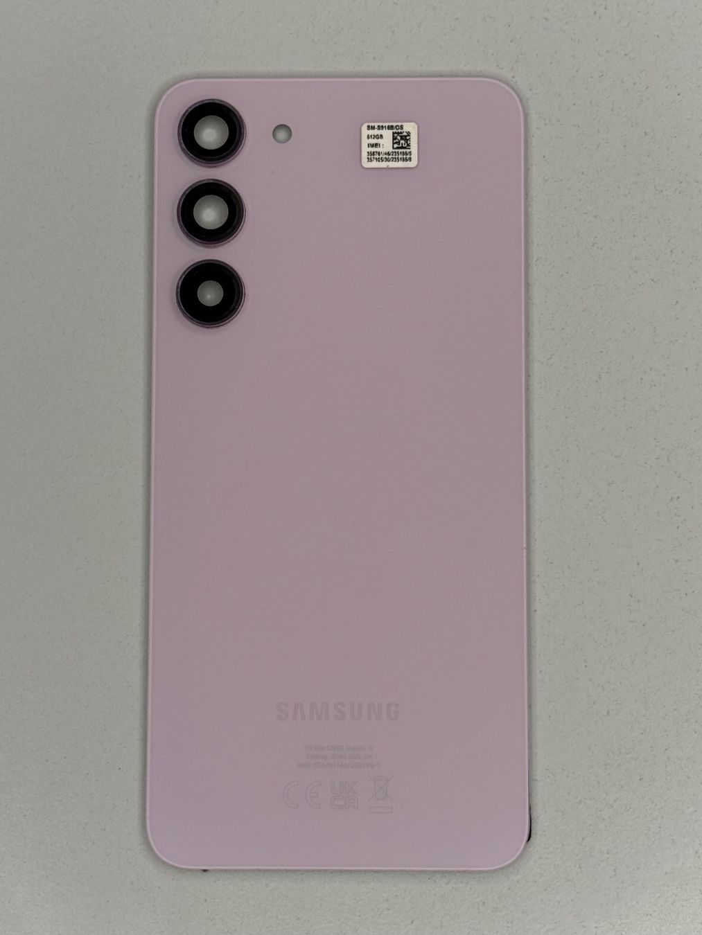Samsung Handys / Smartphones: Vitre arrière Originale Samsung S23 Plus Lavande Galaxy – Gebraucht aus Zug von ElPhone