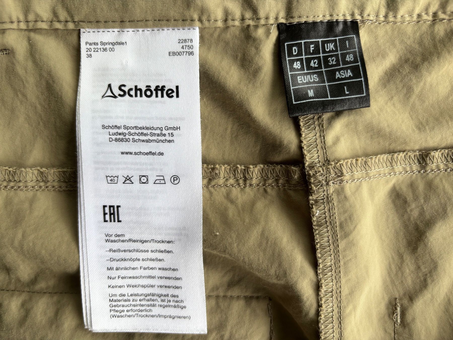 Schoeffel Pantaloni: Schöffel Pants Springdale 1, Gr. 48 – Usato da Ebnat-Kappel venduto da Molton 7