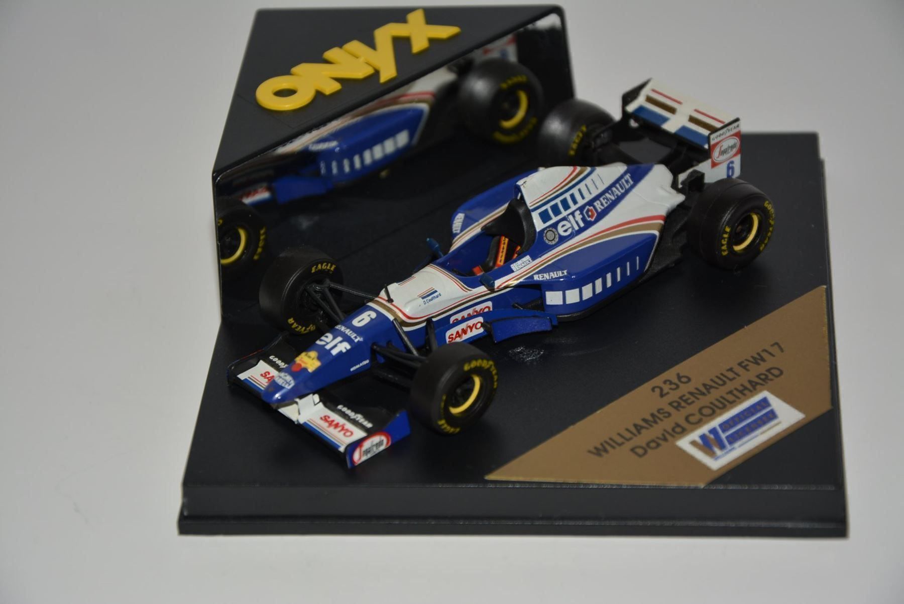 Williams Modellini d'auto: Williams Renault FW17 D. Coulthard 1:43 – Nuovo e nell'imballaggio originale da Goldach venduto da Feivel9 1
