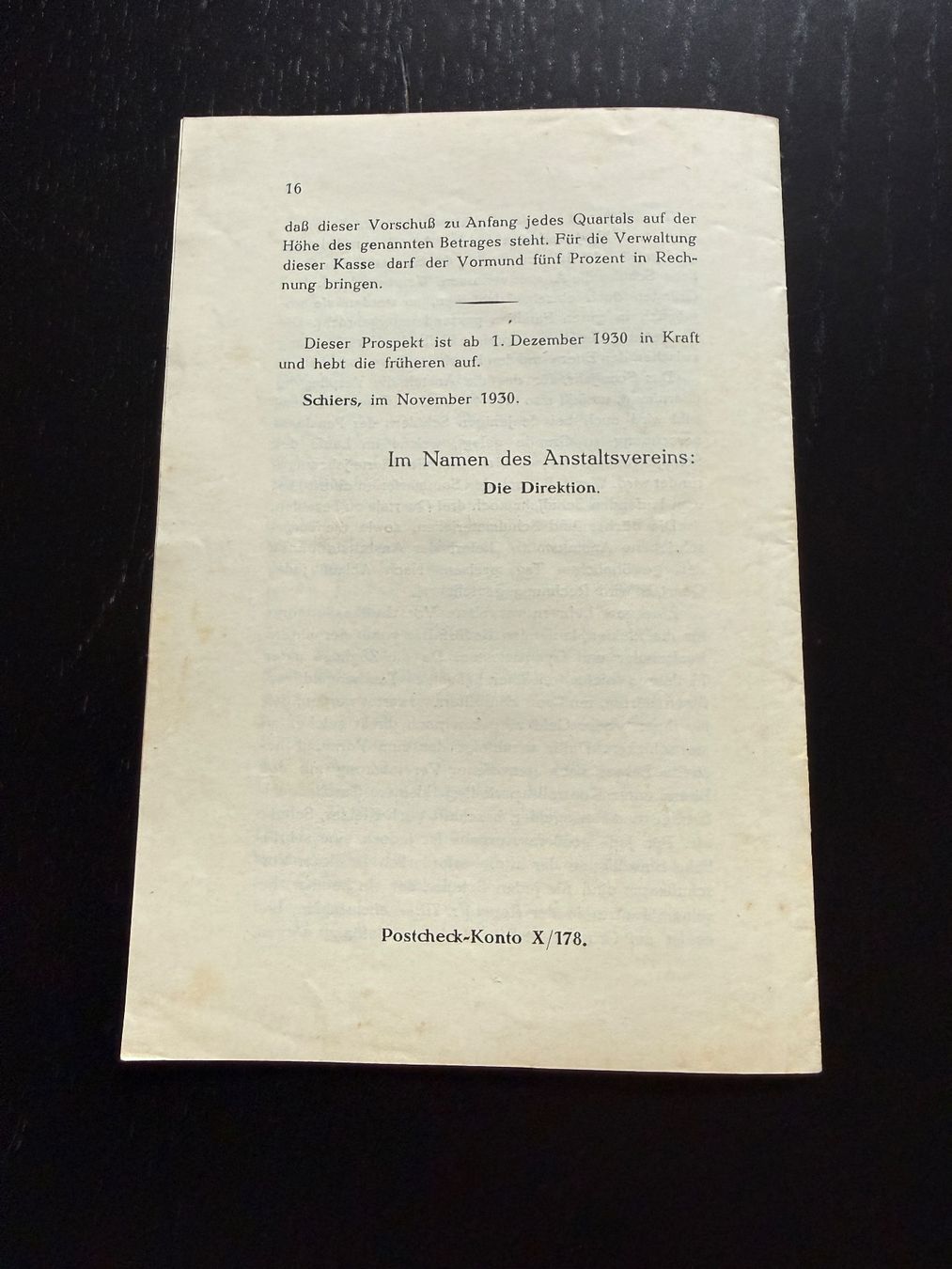 Documenti: Evang. Lehranstalt Schiers Prospekt November 1930 – Usato da Erstfeld venduto da Mario_boe0 4