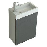 WC Waschbecken Badset Aarau in grau