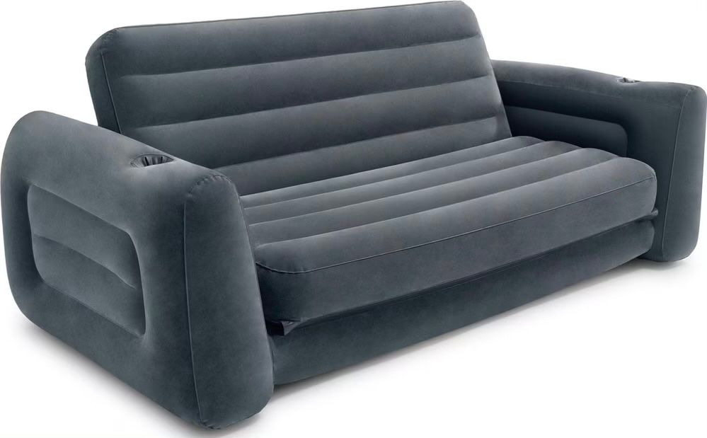 Divani: Intex Luftbett/Sofa Pull-Out Sofa 231 x 203 x 66 cm dunkelgr – Nuovo (secondo la descrizione) da Basel venduto da Seifehuesli