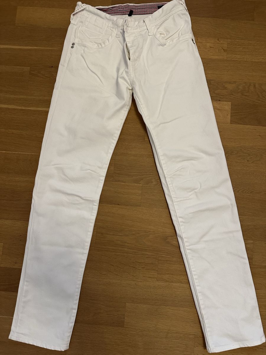 Sisley Pantaloni: Herren Hose Weiss – Nuovo (secondo la descrizione) da Langnau am Albis venduto da ren_v9bf