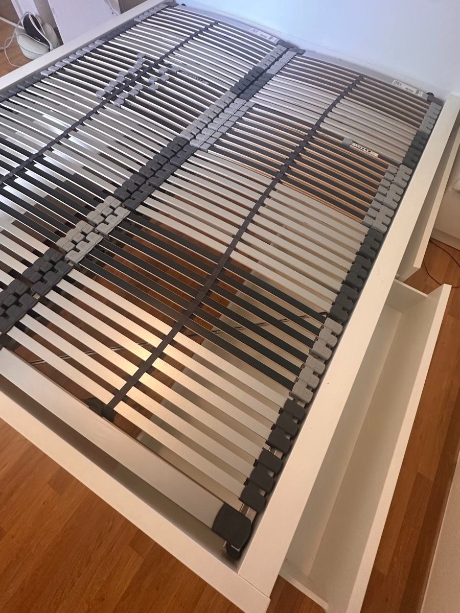 Ikea Letti: Bett 160x200, inkl. 2 Lattenroste, Ikea Malm – Usato da Neftenbach venduto da Frriedri 2