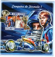 Block "Formel 1 Sebastian Vettel". Mosambik