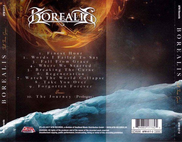 CDs: CD/ BOREALIS : FALL FROM GRACE (2017) POWER/PROG. METAL – Neu (gemäss Beschreibung) aus Geuensee von Dougenegger 1